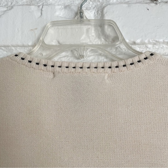 Vintage 1990’s~ Marithe Francois Girbaud~ Cream~ Pull Over Sweater Top~Sz Large - Picture 3 of 7